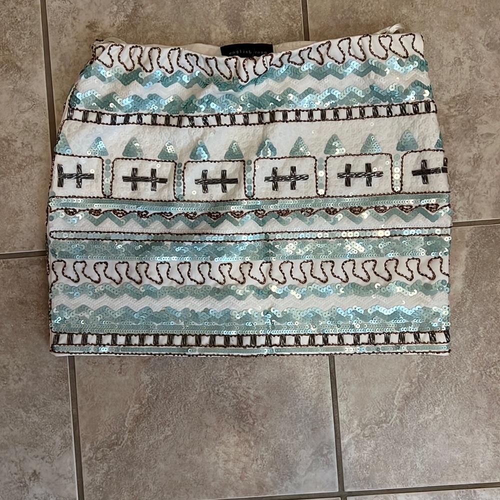 Beaded Mini Skirt - Brand new!